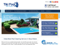 Tiki Pool Services website screenshot