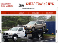 Cheap Towing NYC website screenshot