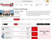 Website Screenshot Princeton Self Storage