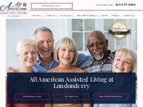 Website Screenshot All American Assisted Living at Londonderry