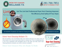 Screenshot for http://www.dryerventcleaningbellaire.com/