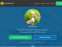Oasis Insurance website screenshot