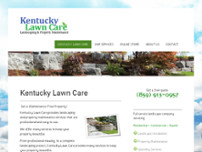 Kentucky Lawn Care website screenshot