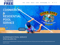 Super Dads Pool Service website screenshot