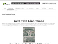 Screenshot for https://phoenixtitleloans.com/tempe