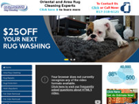 Dalworth Rug Cleaning website screenshot