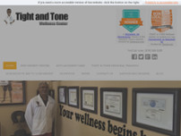 Tight & Tone Wellness Center website screenshot