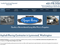 Olympic Paving Inc. website screenshot