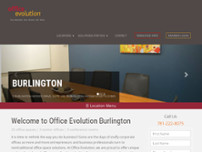 Office Evolution Burlington website screenshot