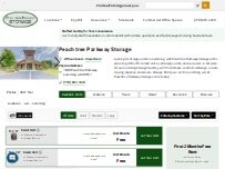 Website Screenshot Peachtree Parkway Storage