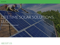 Lifetime Solar Solutions, LLC website screenshot