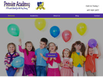 Premier Academy website screenshot