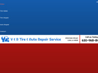 V & R Tire & Auto Repair Service website screenshot