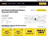 Website Screenshot Meineke Car Care Center