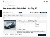 Maserati of Salt Lake City website screenshot