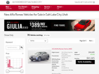 Screenshot for https://www.alfaromeosaltlakecity.com/new-inventory/index.htm?utm_source=yext&utm_medium=listing&utm_campaign=yext_listing_traffic