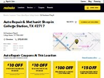 Website Screenshot Meineke Car Care Center