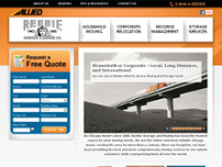 Reebie Storage and Moving Co website screenshot