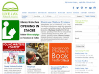 Chatham County Public Library website screenshot