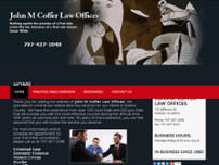 John M Coffer Law Offices website screenshot