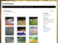 B & W Fence website screenshot