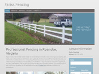 Fariss' Fencing website screenshot