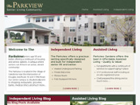 Parkview Gardens Assisted Living website screenshot