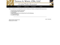 White Thomas A CPA LLC website screenshot