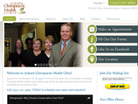 Auburn Chiropratic Health Clinic website screenshot