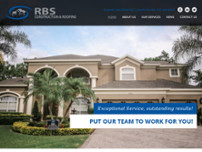 RBS Construction and Roofing website screenshot