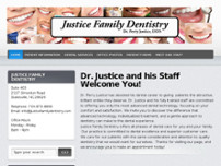 Screenshot for http://www.justicefamilydentistry.com