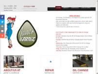 Jane's Garage LLC website screenshot