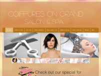 Coiffures On Grand website screenshot