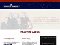 Gimenez & Carrillo LLC website screenshot