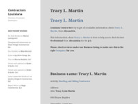 Tracy Martin Roofing website screenshot