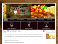 A Tasters Choice Catering website screenshot