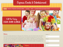 Express Events & Entertainment website screenshot
