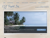 CSJ Travel Agency Inc website screenshot