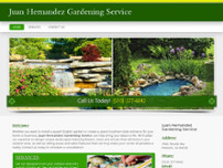 Juan Hernandez Gardening Service website screenshot