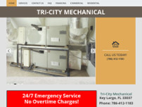 Tri-City Mechanical website screenshot