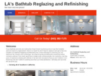 LA's Bathtub Reglazing and Refinishing website screenshot