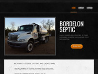 Bordelon's Septic Tank Service website screenshot