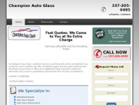 Champion Auto Glass LLC website screenshot