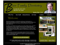 Blair Family Dentistry website screenshot