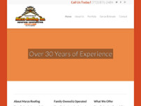 Marzo Roofing website screenshot