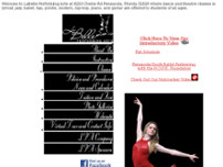 LaBelle Performing Arts website screenshot