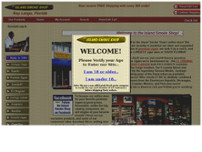 Island Smoke Shop website screenshot