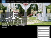 Campbell Tent & Party Rentals website screenshot