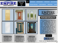 Empire Door Products website screenshot