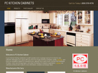 PC Kitchen Cabinets website screenshot